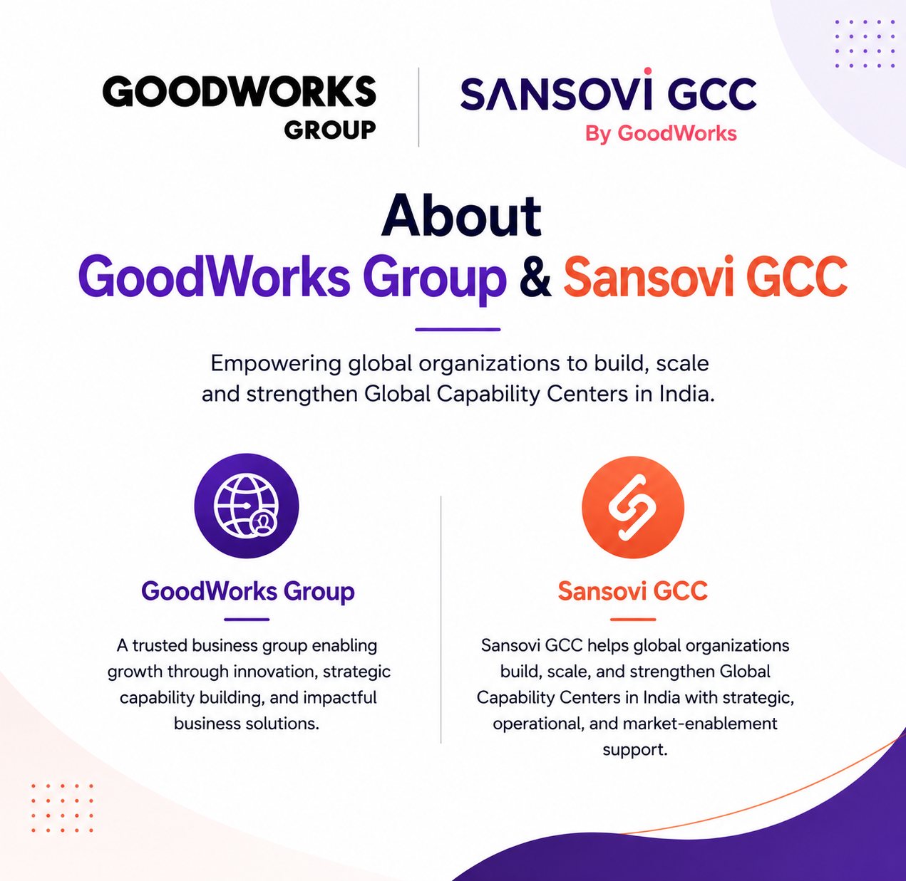 GoodWorks Group & SansoviGCC